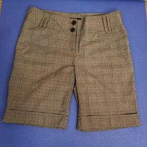 Star City Grey Plaid Bermuda Shorts